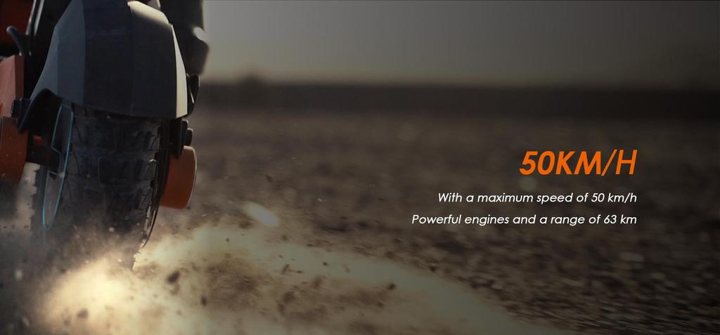 Folding Electric Scooter Kukirin G3 1200W Motor 52V18Ah Lithium Battery 50km/h Max Speed 63km Max Range