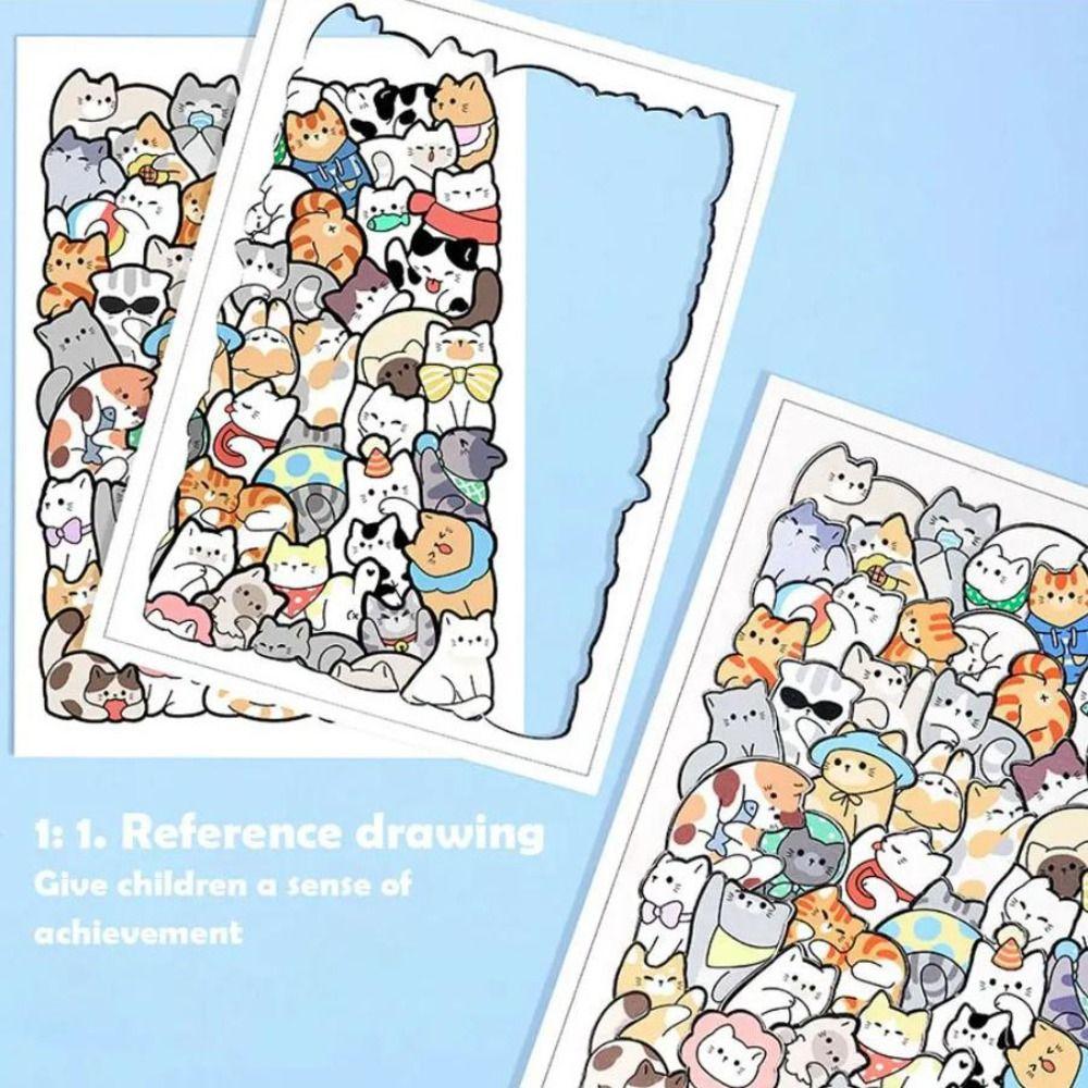 Irregular Shaped Animal Cats Jigsaw Puzzles Wooden Animal Shape Puzzles  Kids Gifts