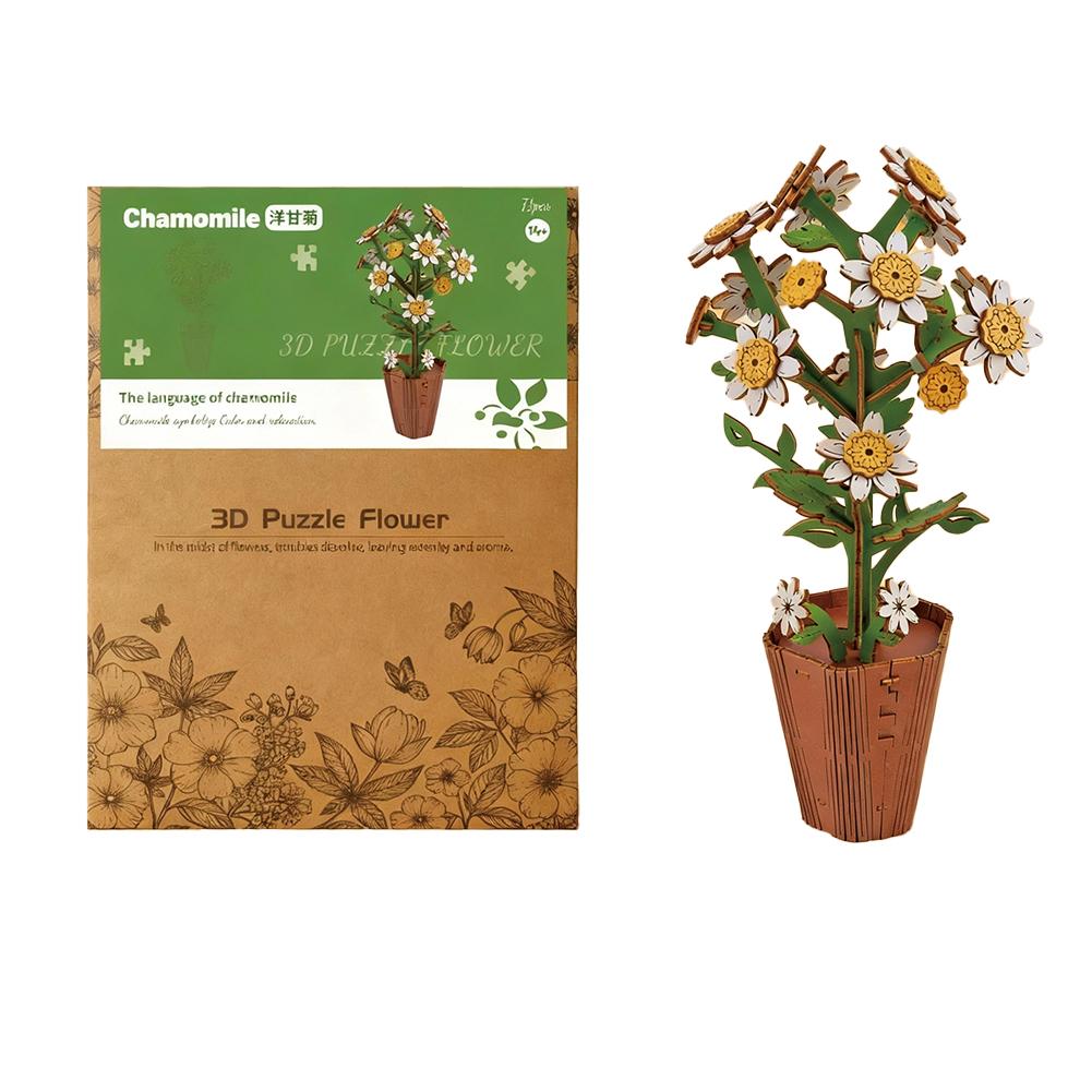 3D Деревянные Пазлы Цветы Сделай Сам Искусственный Ботанический Букет Набор Пазлов Домашний Декор Для Взрослых Подарок на День Матери День Рождения