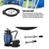 Pool Filter Clamp for 12 and 14 Inch Pump Clamp Flange Sand Filter Valve Clamp Pool Sand Filter Replacement Parts Accessories