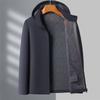 Новая куртка в стиле business casual для мужчин Весна и Осень Спорт на открытом воздухе Водонепроницаемая Утепленная Ветрозащитная с капюшоном Мужская куртка