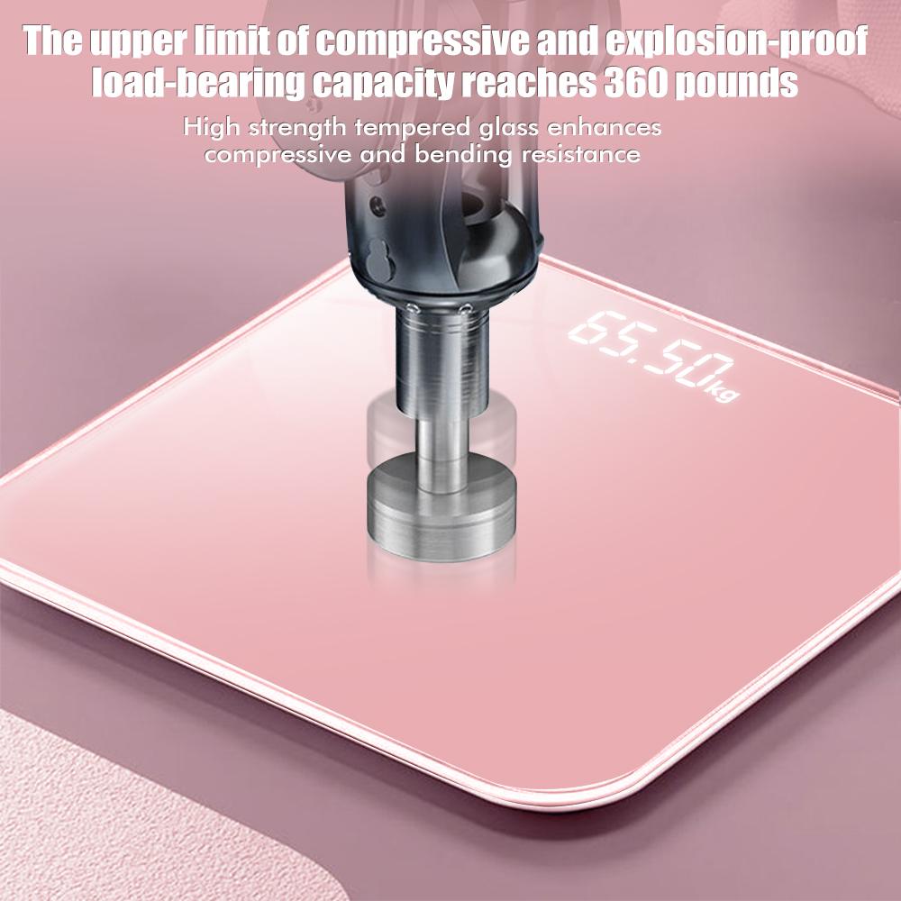 Digital Bathroom Scale LED Smart Body Fat Scale Accurate Measurement Weight Included 3*AAA Batteries Analyzer Testing Scale