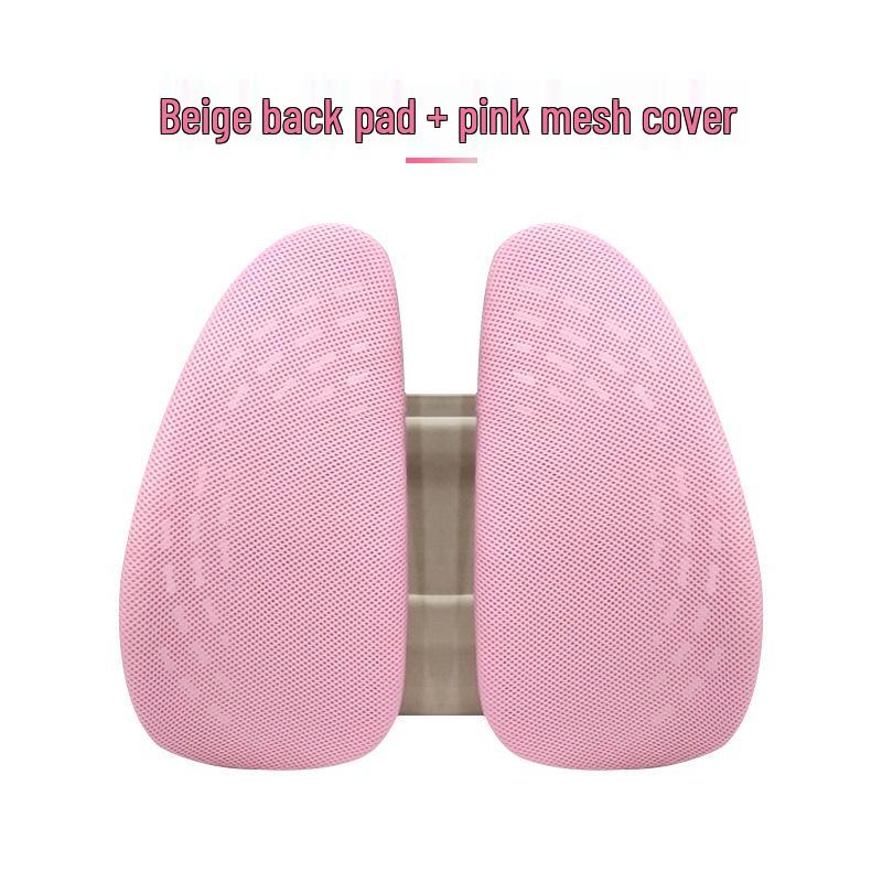 Эргономичная подушка для поясничной поддержки для автомобиля и офиса - Дышащая, удобная, с двойной спинкой