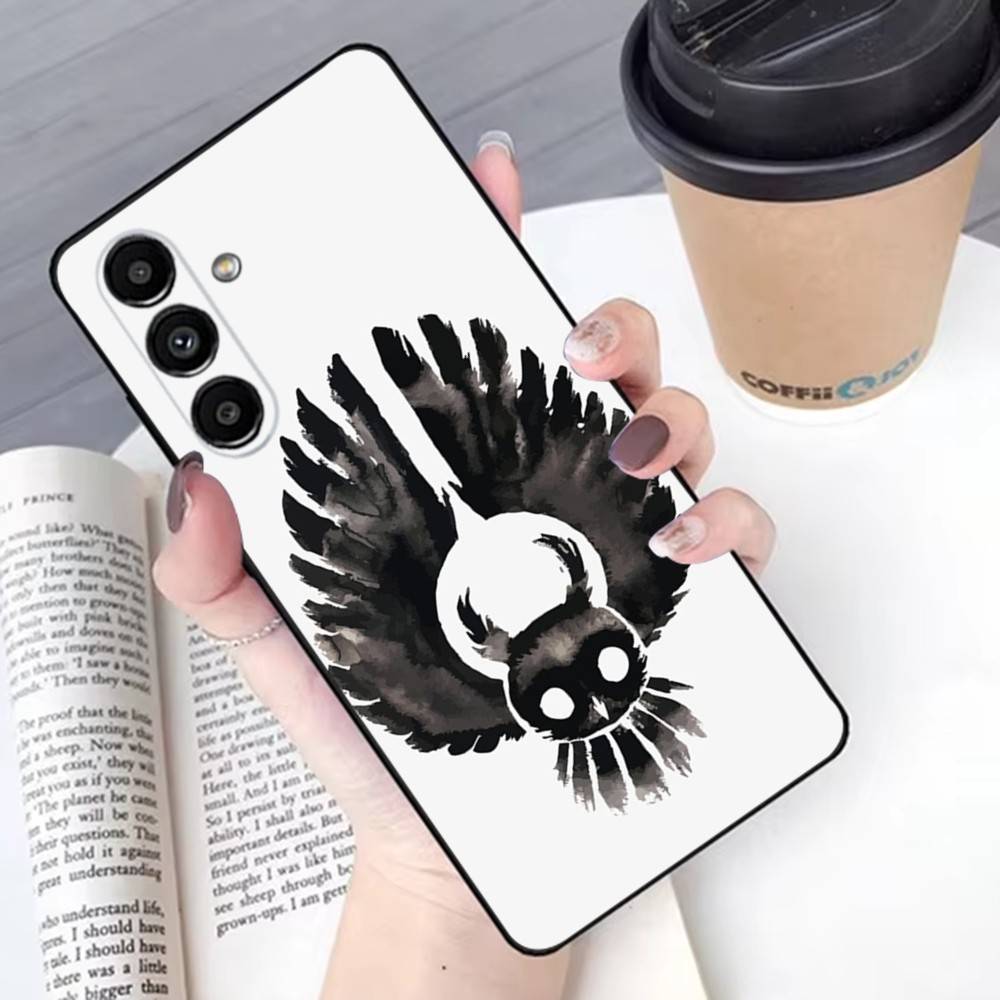 Animal Owl Phone Case For Samsung S 25,24,23,22,30,21,10,9,Ultra,Plus,Lite,FE,4G,5G Black Soft Case