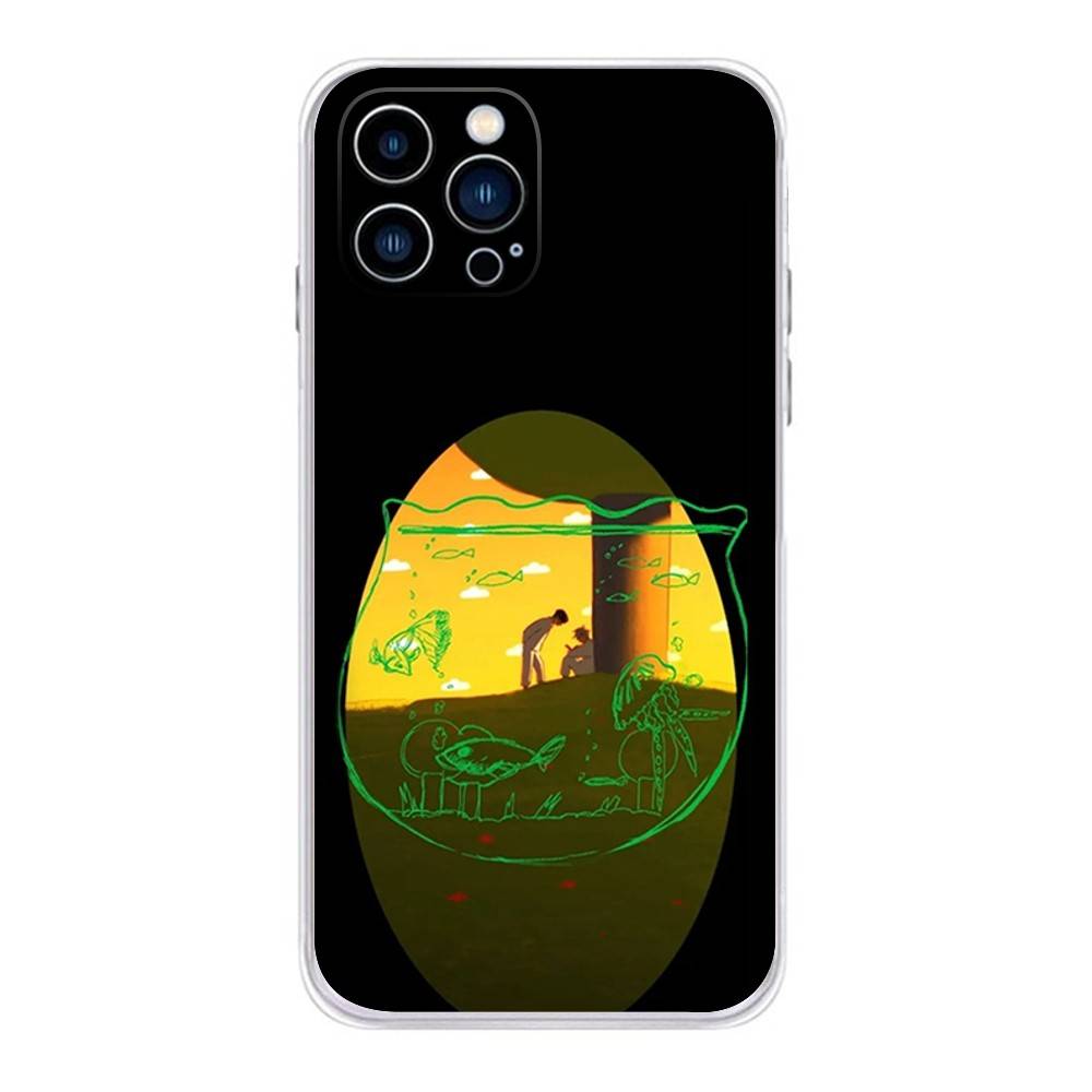Инопланетная сцена Иван Тилл Чехол для телефона Для iPhone 16,15,14,13,12,11 Plus,Pro,Max,XR,XS,Plus,E,Mini Прозрачный Мягкий Чехол