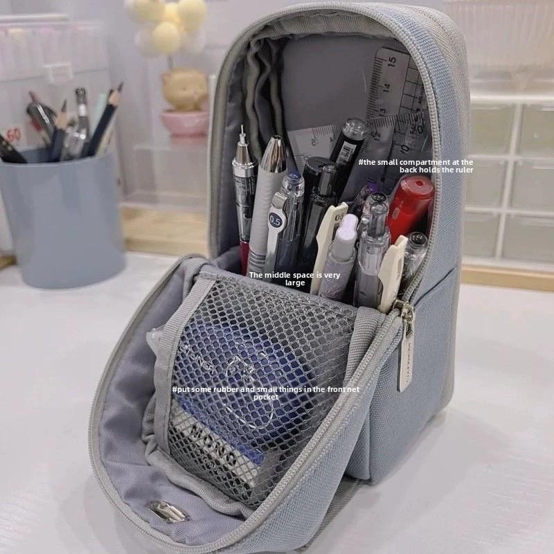 Kokuyo Phone Stand Pencil Case Large Capacity Organizer For Students And Office