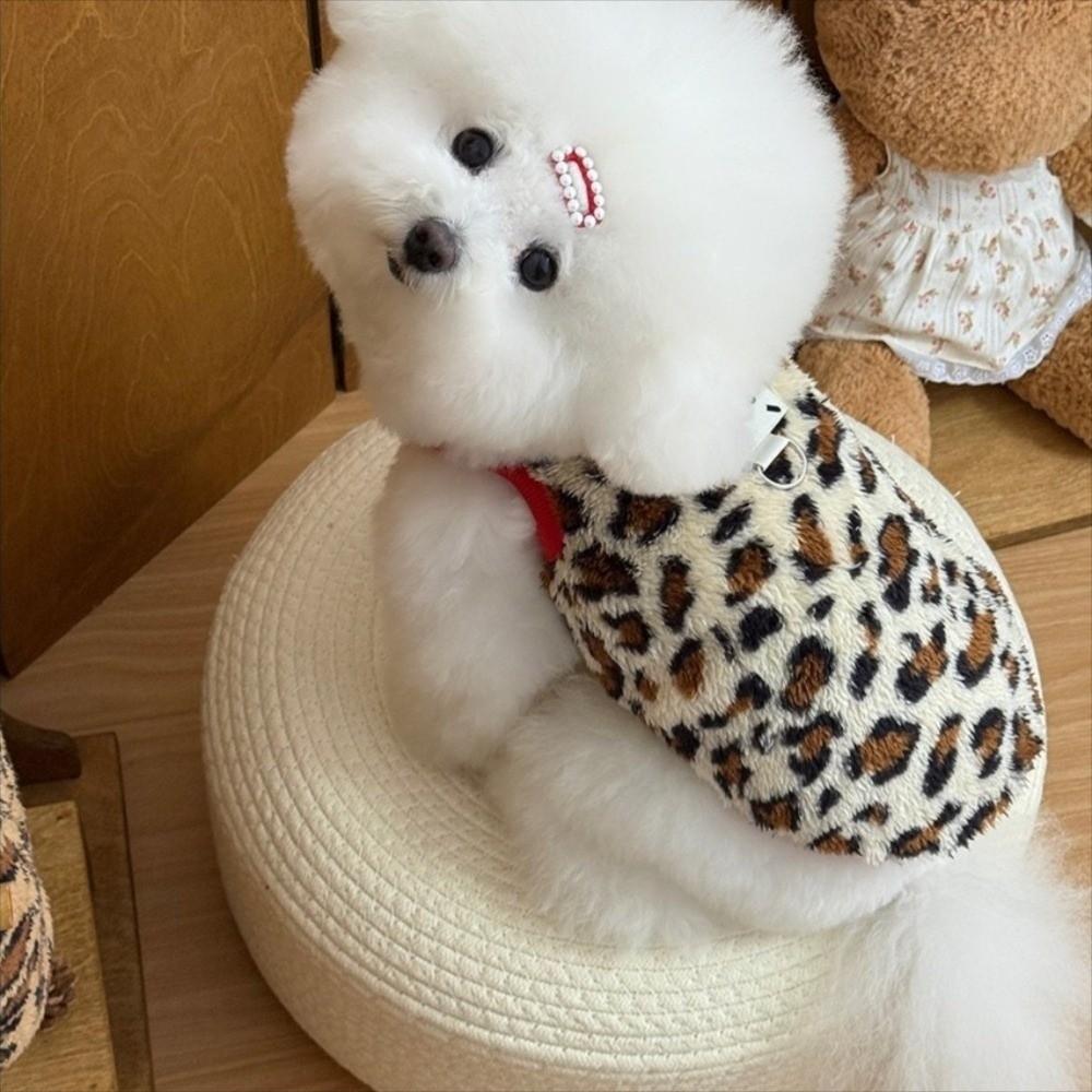 Fleece Warm Pet Jacket with D-Ring Dog Vest New Pug Teddy Coat  Chihuahua Outfits