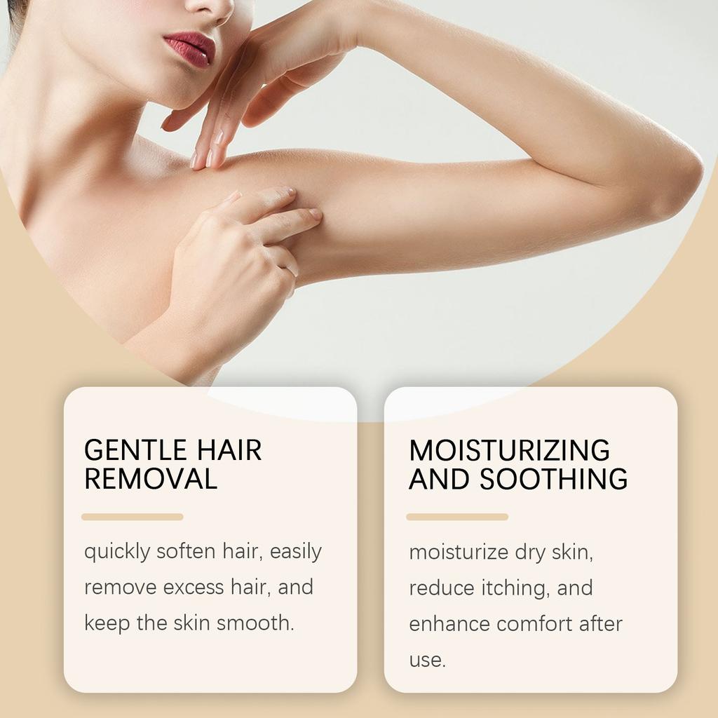 Набор для удаления волос, удаление волос на лице для женщин, удаление волос на теле, депиляция для лица, рук, ног и бикини, бальзам для удаления волос, скребок для волос 100 г