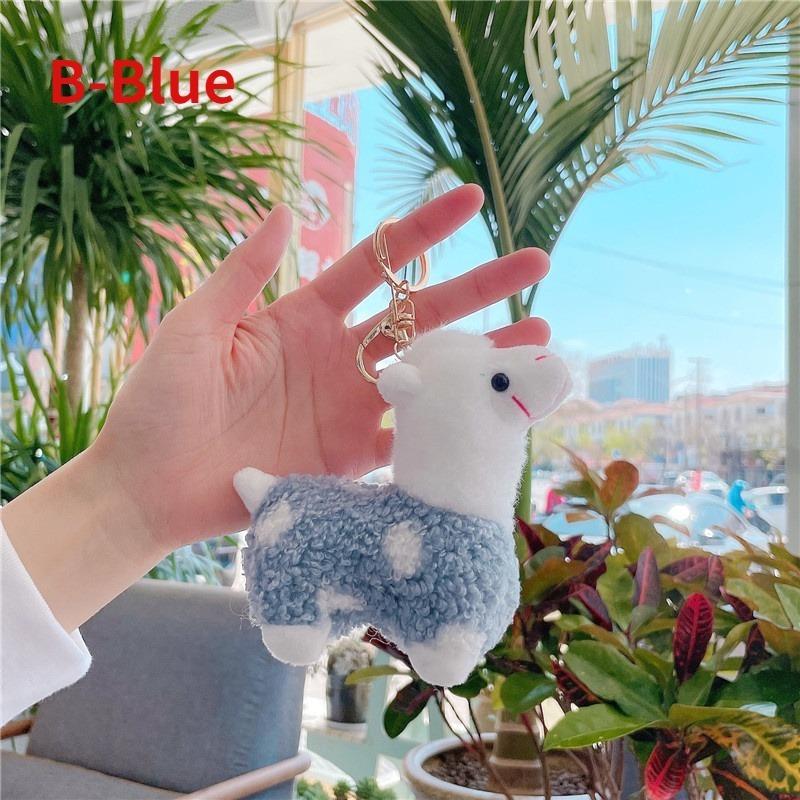 Мягкий Хлопок Альпака Игрушка Плюшевая Кукла Радужный Конь Верблюд Животное Брелок Женская Сумка Амулет Аксессуары Подарок