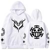 Fashion Anime One Piece Hoodie Loose Unisex Hoodie Law Printing Pullover Long Sleeves Hoodies