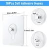 Picture Hangers Self Adhesive Picture Hangers Hooks Waterproof Adhesive Wall Hooks Wall Picture Hanger Wall Hangers for Home Kitchen Bathroom Office