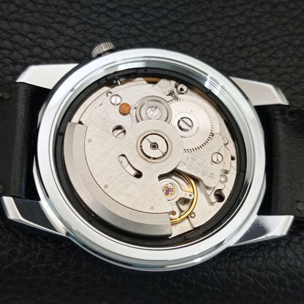 ЯПОНСКИЕ ВИНТАЖНЫЕ ОТРЕМОНТИРОВАННЫЕ АВТОМАТИЧЕСКИЕ МУЖСКИЕ ЧАСЫ SEIKO 5 С ЗЕЛЕНЫМ ЦИФЕРБЛАТОМ a445440-1