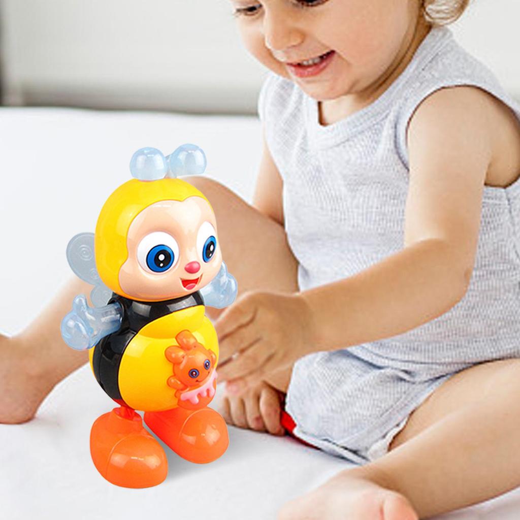 Танцующая пчела Игрушка Электрические игрушки Музыкальные игрушки Электронная мультяшная пчела Обучающие игрушки для дошкольников Образовательные игрушки Интерактивные Поющие