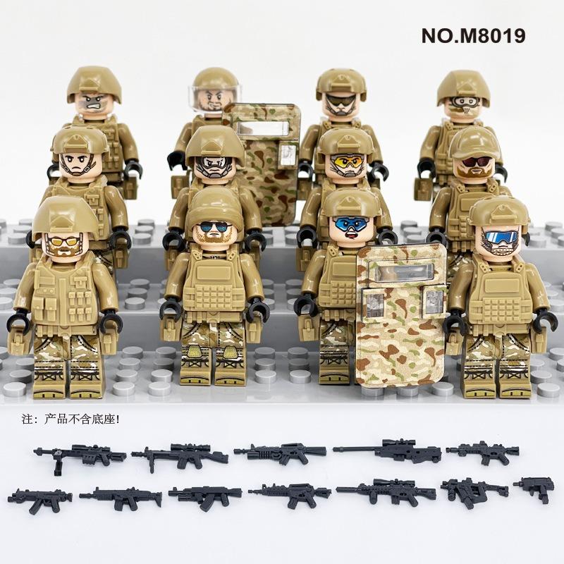 M8019 M8023 M8084 Тип Строительного Блока Пустынный Солдат Камуфляж Специальная Команда Фигурка Детская Игрушка-Строительный Блок