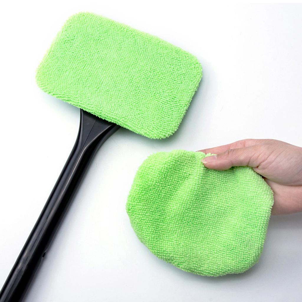 Car Window Cleaner Brush Kit Windshield Cleaning Wash Tool Inside Interior Auto Glass Wiper with Long Handle