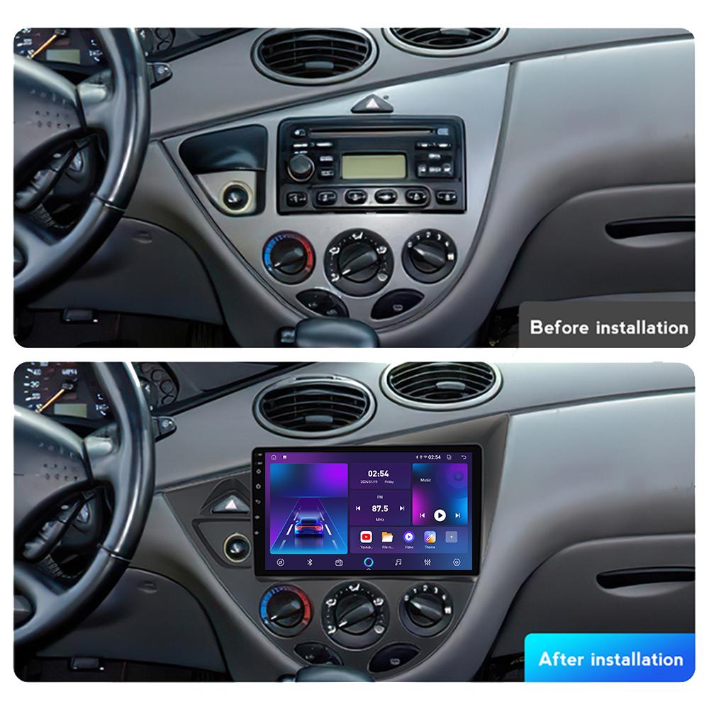 Android Carplay автомобильное радио для Ford Focus 1998-2005 мультимедийный проигрыватель головное устройство стерео GPS навигация BT WIFI 4+64 ГБ