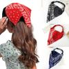Triangle Bandanas Bandana Print Twisted Headband Hairband Hair Wrap Turban Headwrap Paisley Headwear