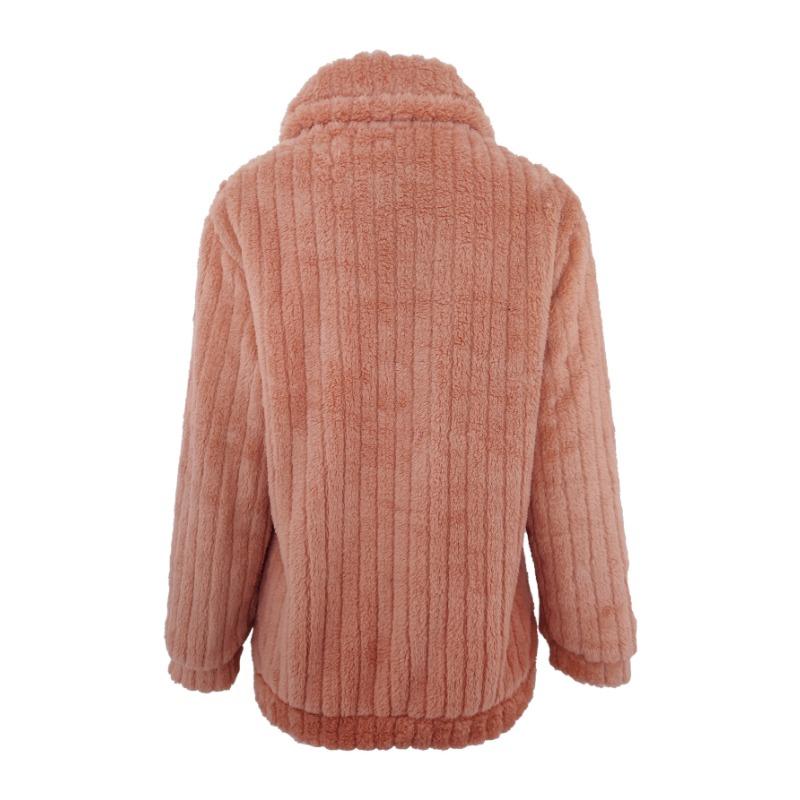 YYFS Женские модные повседневные однотонные куртки и пальто с воротником-поло на осень-зиму с длинным рукавом и принтом