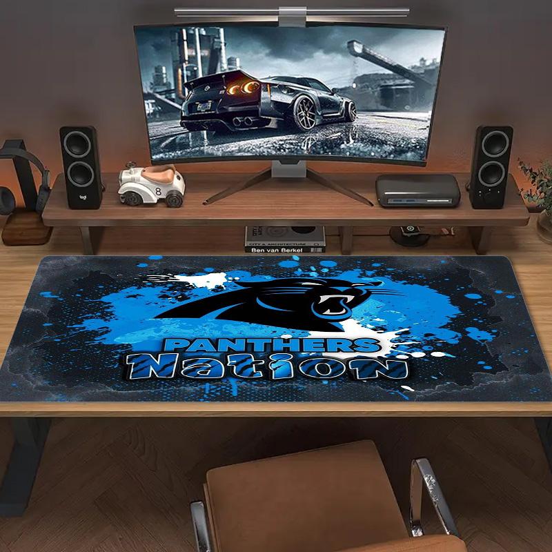Carolina Panthers Color Mouse Pad Large Gaming Table Cushion Non-slip Laptop Tablet Big Mousepad XXL Mat Mini PC Playmat With Lock edge