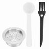 Stainless Steel Reusable Coffee Capsule Refillable Design Stainless Steel Capsule Set  For Home Use