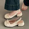 French Bow Bag Head Sandals Women's 2025 Spring and Summer New Fashion Versatile Comfortable Temperament Thick Heel Sandals