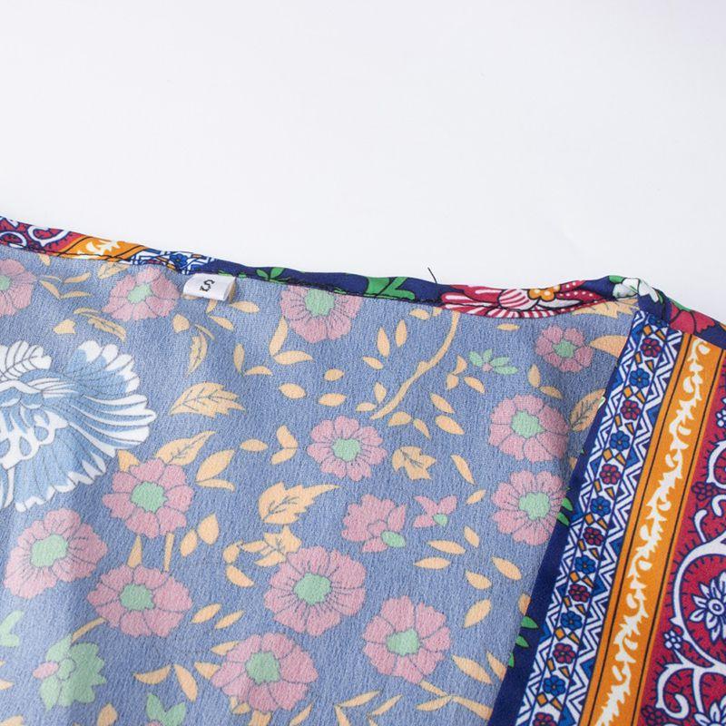 Женское платье-макси с запахом, летнее, бохо, с цветочным принтом пейсли, для создания непринужденного стиля