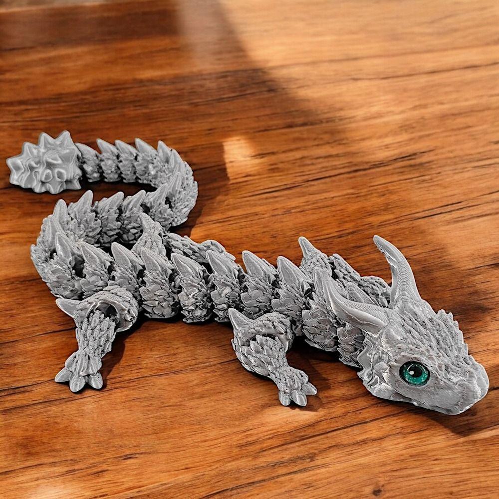 Simulated Eye 3D Printed Dragon 3D Articulated Dragon Toys Landscaping Decoration