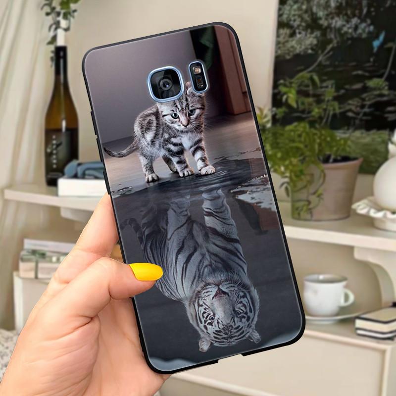 Чехол для Samsung Galaxy S7 edge Чехол-обложка Милые буквы Мягкий силикон Чехол для телефона Для Samsung s 7 S7 edge S7edge G930 G935 чехлы