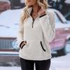 Oversized Loose Fitting Women's Autumn And Winter Pullover Round Neck Solid Color Hoodie