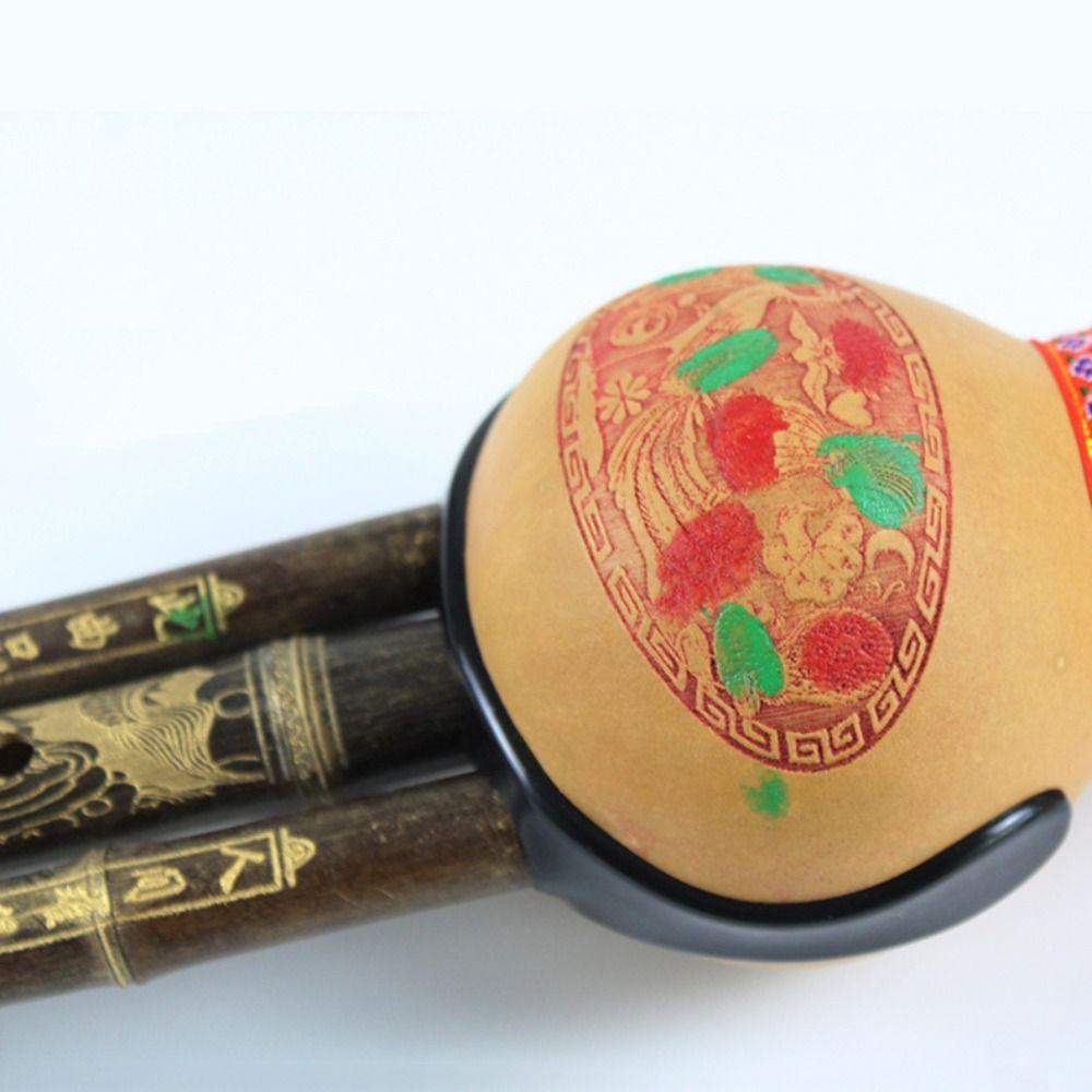 Черная бамбуковая флейта из тыквы C/bB Key Gourd Bamboo Flauta, легкая в игре для любителей музыки Хулуси