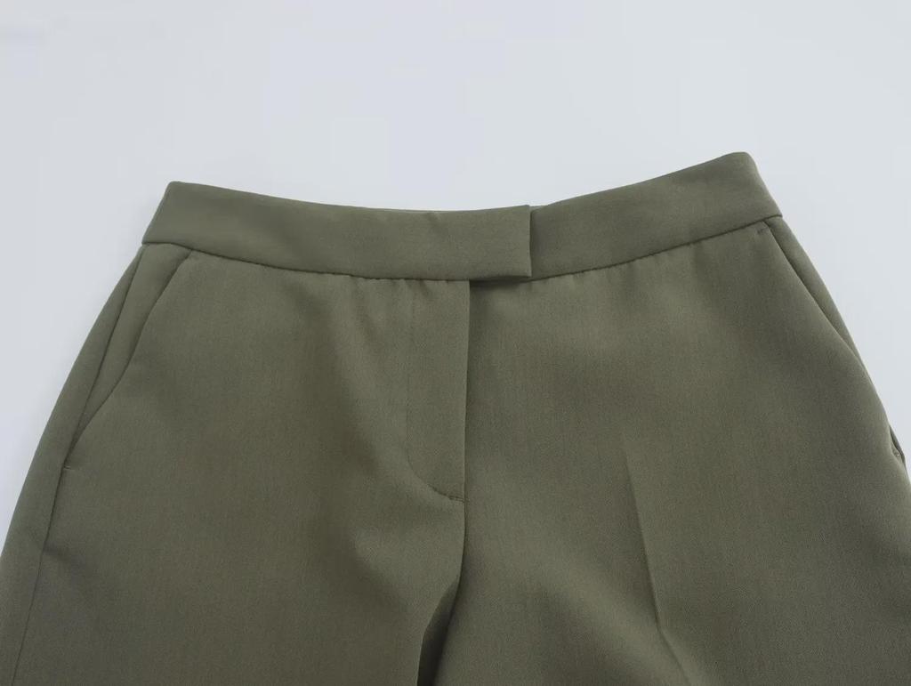 Женский двубортный костюм с подплечниками, комплект из пиджака и брюк