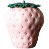 Ceramic Strawberry Jar Food Biscuit Storage Tea Caddy Container Cotton Swab Jewelry Storage Box Home Decoration Ornaments