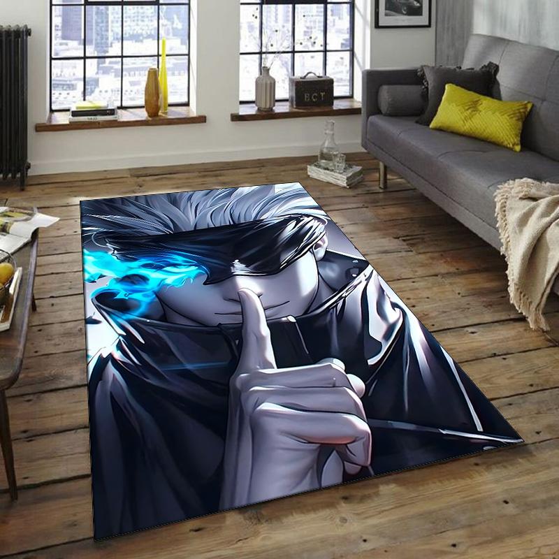 Gojo Satoru Design Area Rug - Non-Slip, Soft & Cozy Floor Mat for Living Room, Bedroom, Office - Indoor/Outdoor Decorative Carpet
