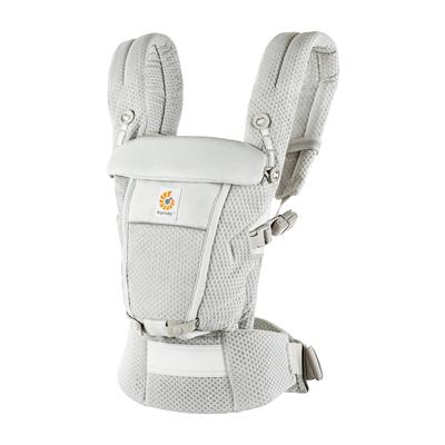 Ergobaby ADAPT SoftFlex Baby Pearl для детей от 0 месяцев и Дышащая сетка CREGBCASFMGRY Переноска, Серый, вверх, Материал,