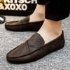 Fashion Leather Shoes for Men Fashion 2024 Man Casual Shoe Slip-on New In Pu Shipping Free Legitimate Trend Elegant Promotion Adults