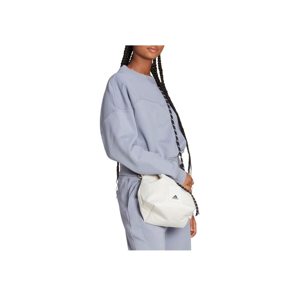 Adidas Аппликация логотипа с круглым вырезом, свитер с длинным рукавом, женская толстовка светло-фиолетового цвета HZ4376