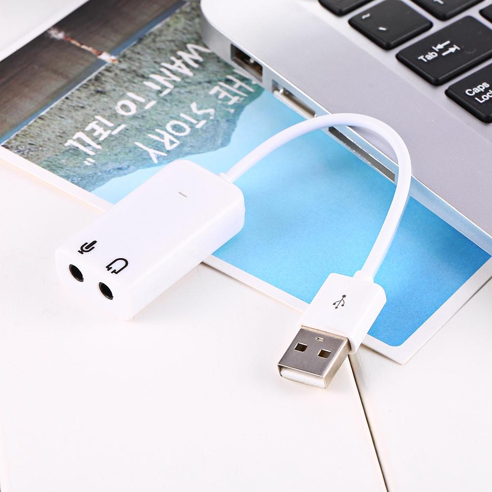 Белый USB 2.0 канальный виртуальный 7.1 эффект Xear 3D аудио звуковая карта адаптер для XP