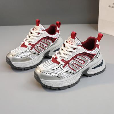 2024 Лето Ретро Стиль Женская Обувь Сетчатые Дышащие Легкие Кроссовки Женские Повседневные Беговые Платформы Спортивные Туфли Женские