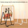 Металлическая стойка для хранения фоторамка держатель дисплея высокая устойчивость треугольная конструкция не легко деформируется настольный держатель для хранения