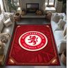 Middlesbrough FC Soccer Football Pattern Soft Area Rug Non Slip Indoor Floor Carpet Sports Decor Mat for Bedroom