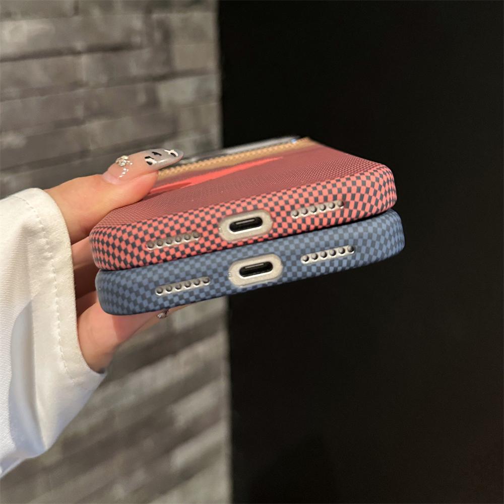 Тонкий матовый углеродный волокно для корпуса ПК для For Iphone 17 Air 16 Pro Max 1 14 Plus 13 12 11 Беспроводная зарядка Ударопрочный чехол