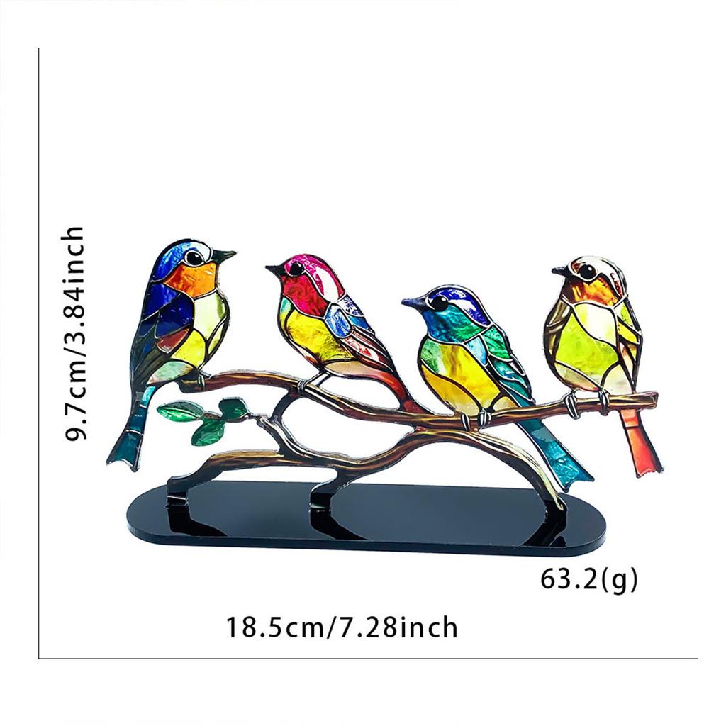 Bird Desktop Ornament Modern Acrylic Bird Figurine Decorative Art Ornaments for Cabinets Offices Living Room Home Decor