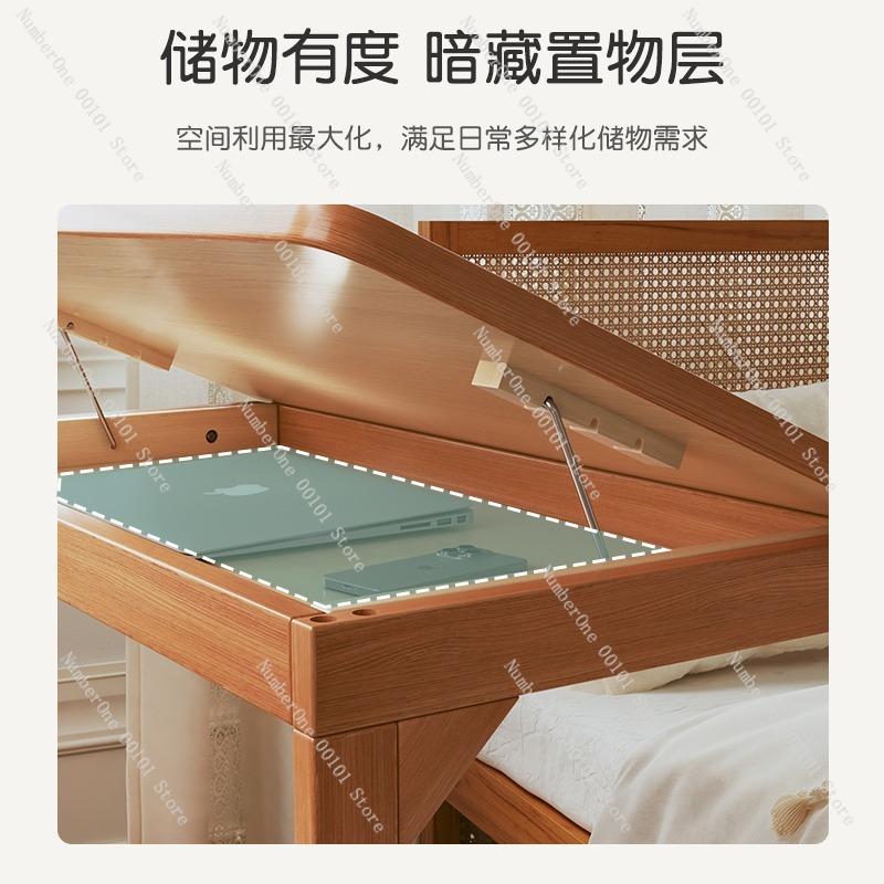 Маленький передвижной журнальный столик с откидной крышкой и местом для хранения, прикроватная тумбочка и стол-компаньон для гостиной