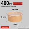 American Black Round Disposable Food Container, 350ml-1500ml - High-End Plastic Takeout Box
