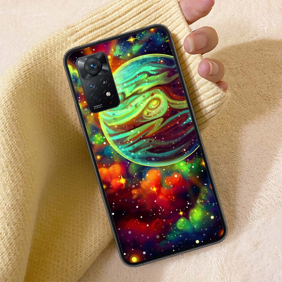 The Galaxy Phone Case For Redmi 13C 14C Note 14 13 Pro Plus 5G Clear Capa 12 12C 10A 10C 10 9A 9C 9T 9 8 Pro Cover TPU Shell Coq