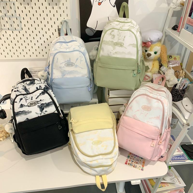 Школьная сумка новая модная маленький свежий рюкзак простой контрастный цветной рюкзак для поездок на работу японские студенты высокая стоимость студенческая школьная сумка