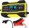10-Amp 12V Car Battery Charger, 24 Volt 5A Fully-Automatic Battery Charger with LCD Screen Pulse Repair