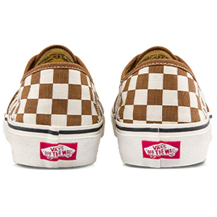 Vans Оригинальные низкие кеды унисекс в темно-коричневую и белую клетку VN0A5HYPAXS