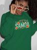 SAMOA Vibrant Tropical Pattern Women's Sweatshirts