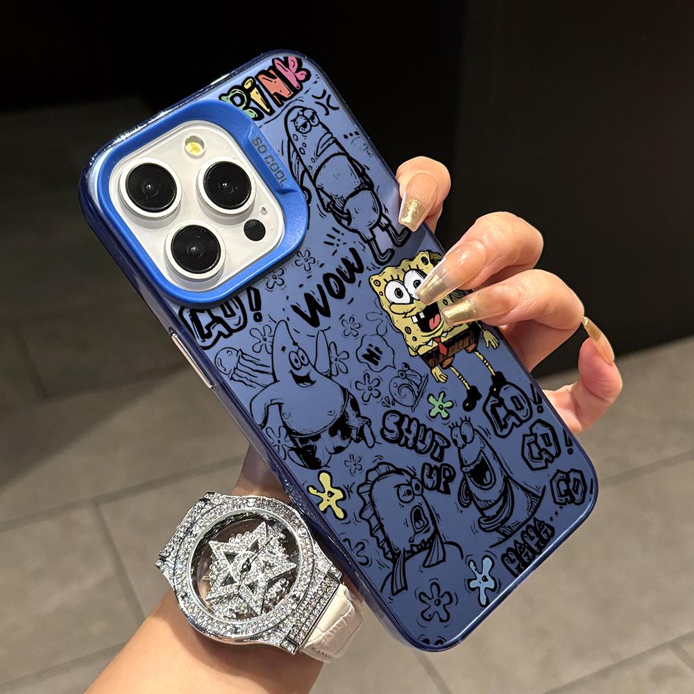 Чехол для телефона S-Губка Боб Квадратные Штаны для Apple iPhone 17 Air 16 15 14 Plus 13 12 11 iPhone16 iPhone13 Pro Max X Xs